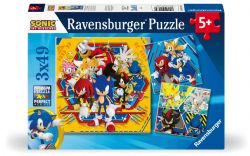RAVENSBURGER CASSE-TÊTE 3X49 PIÈCES - SONIC LE HÉRISSON #12001133